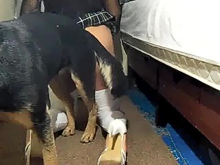Crossdresser dog sex
