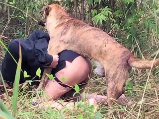 Dog fuck anal gay