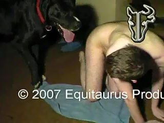 Gay man fucked by dog